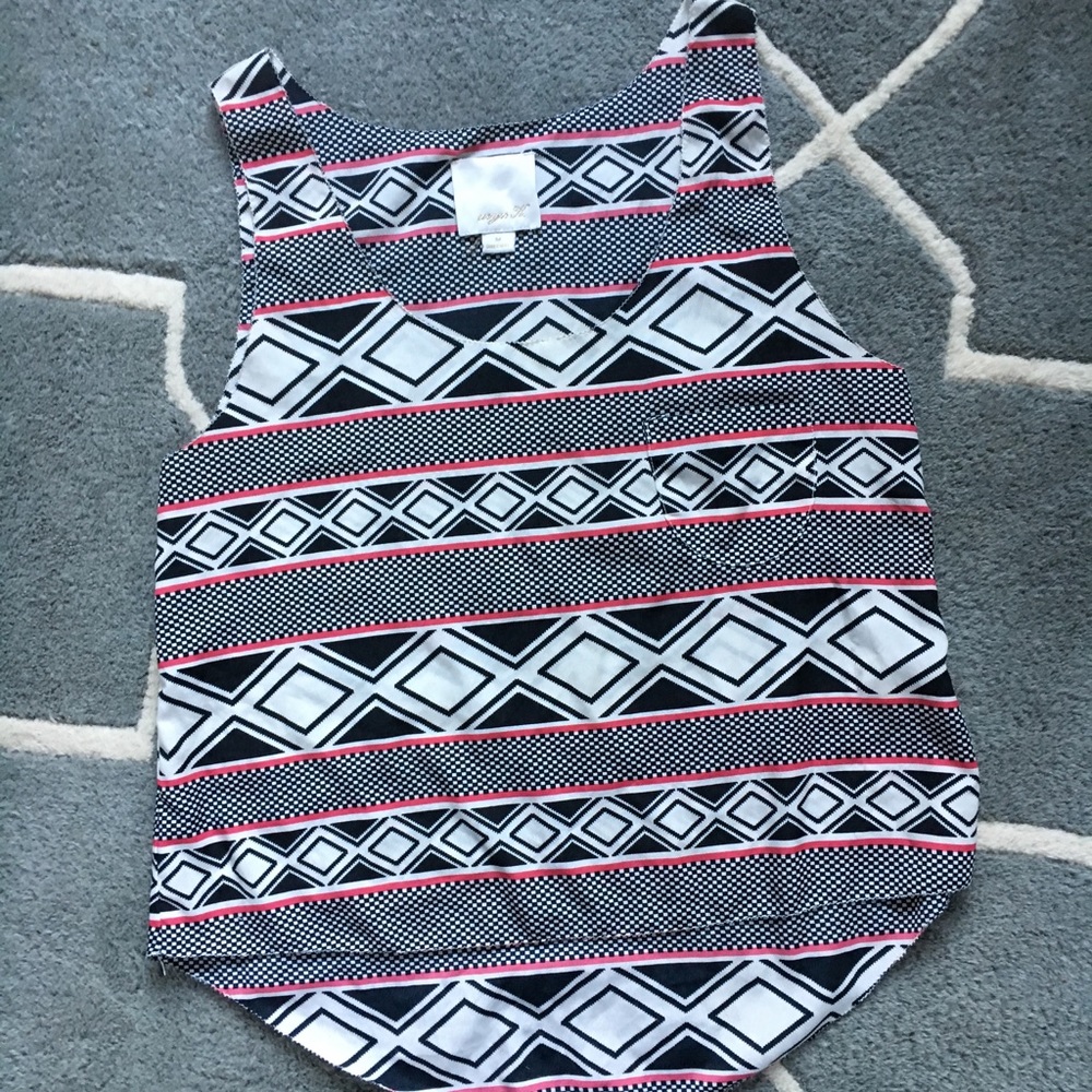 Aryn K geometric top camisole